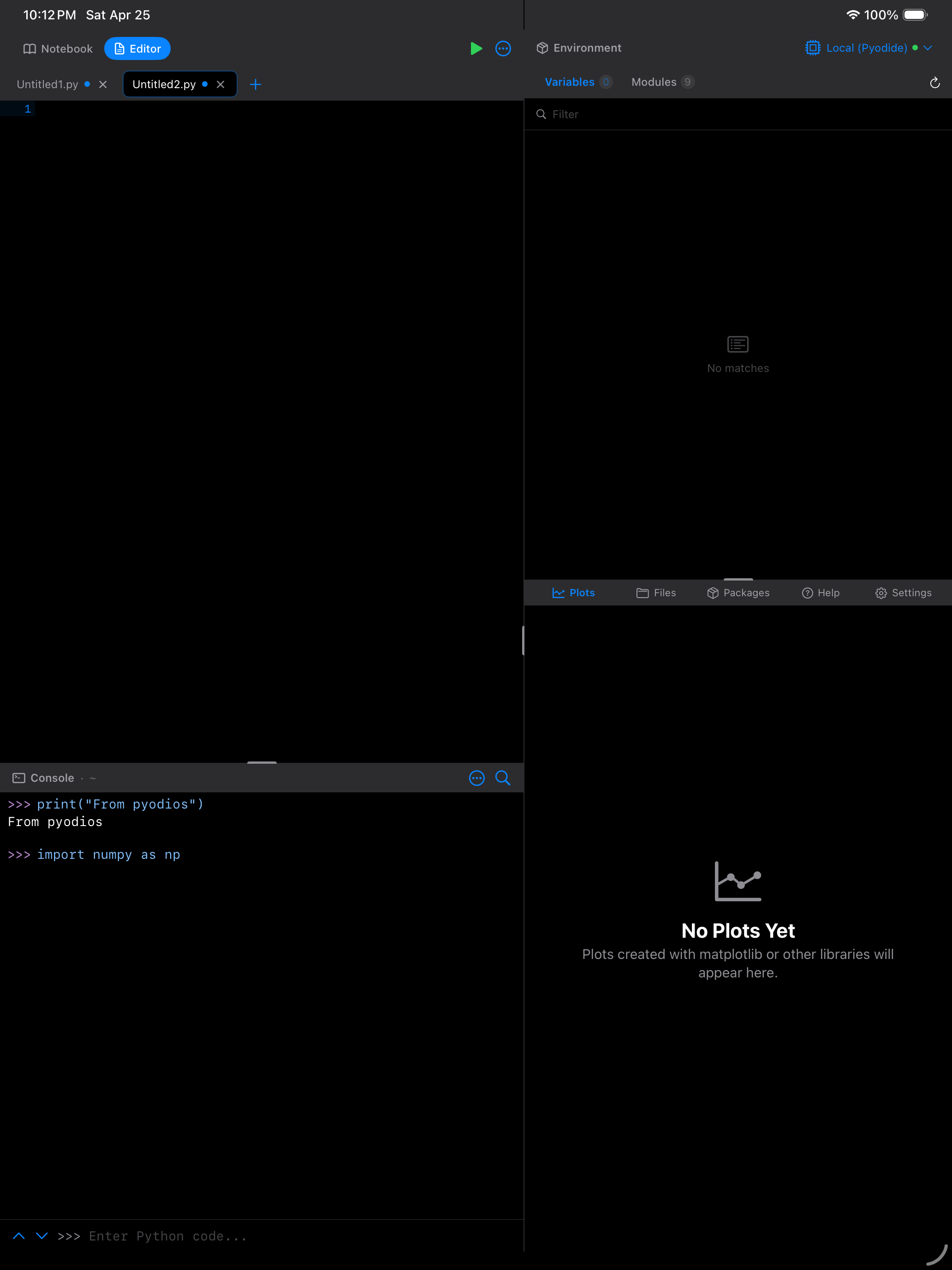 Code folding in editor on iPad