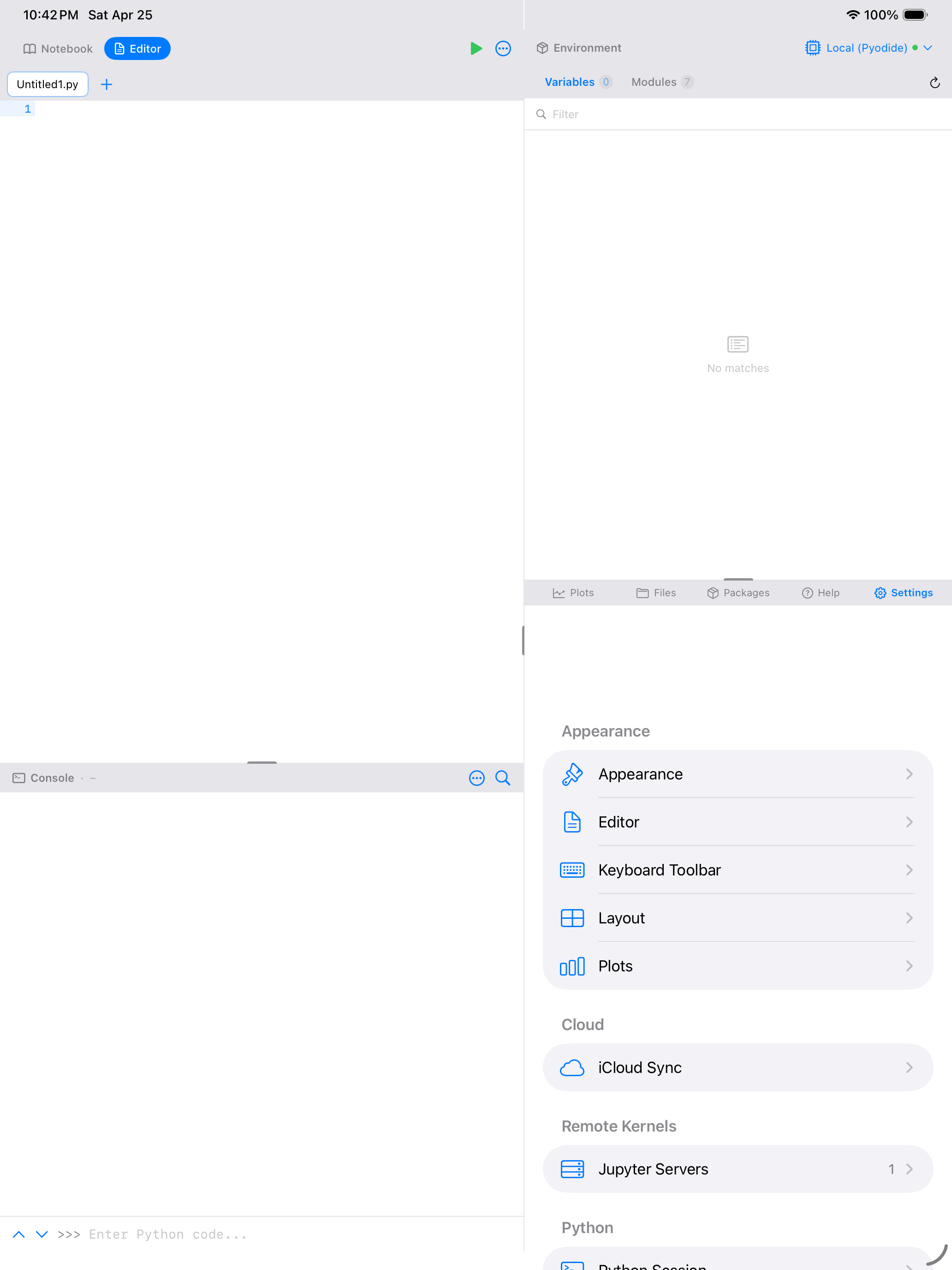 Error Logs on iPad