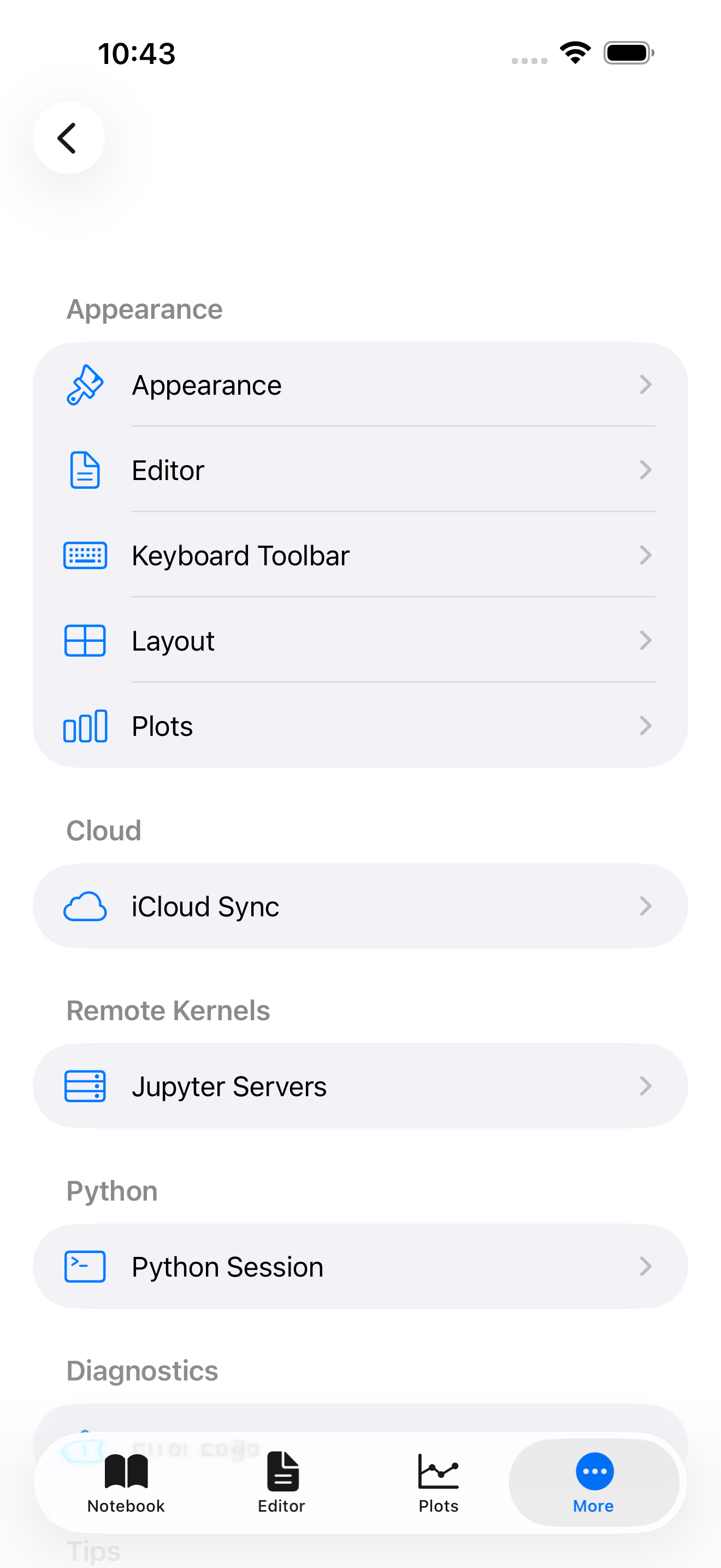 About Pyodios on iPhone